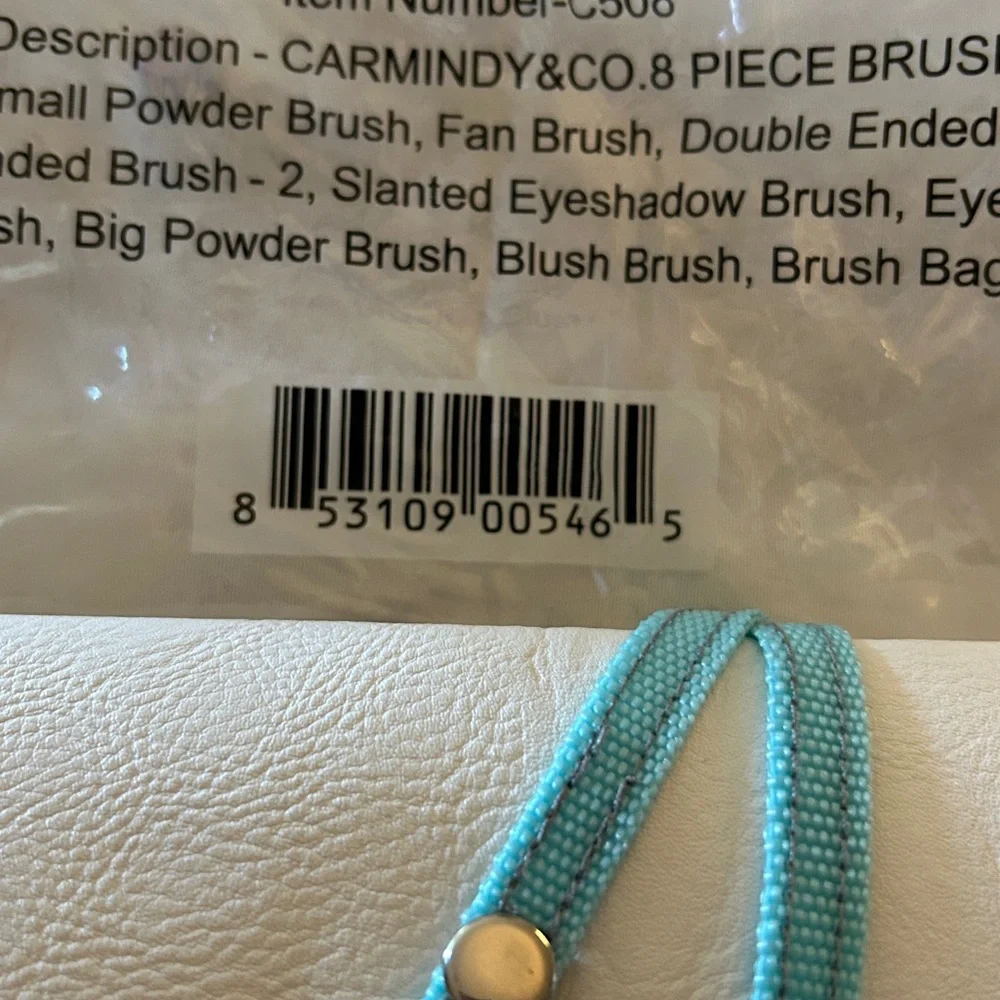 Gold and White Makeup Brush Set